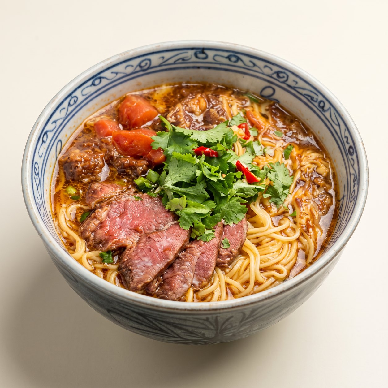 Black Angus Beef Stew Egg Noodles Soup